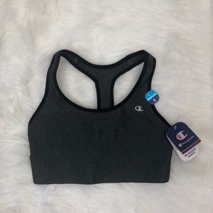 🛍NWT Champion sports bra - grey and black - small